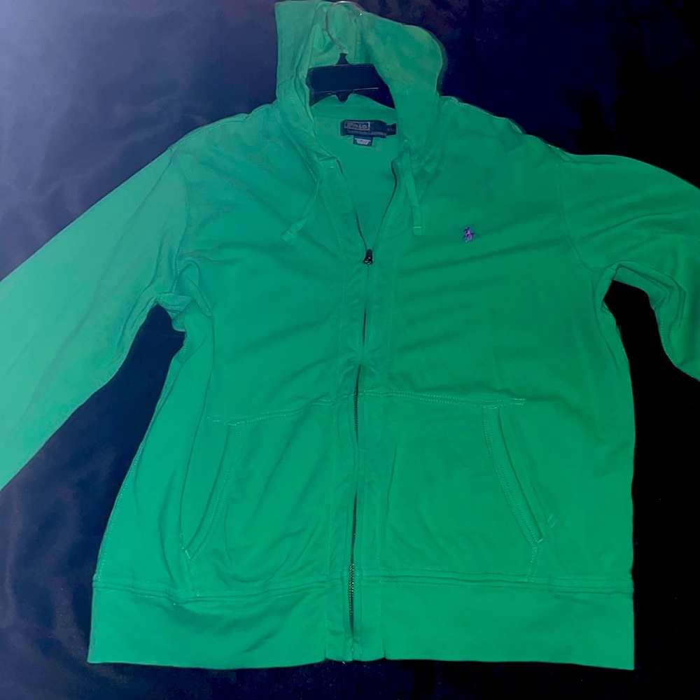 Green Polo hoodie